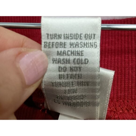 Vintage 90s Just My Size Womens Velvet Pants 22/24 Red Embellished Active - Picture 9 of 9